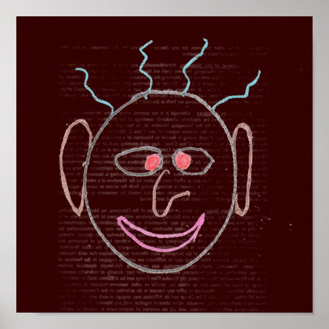 Engraçado Faces Poster (Frente)