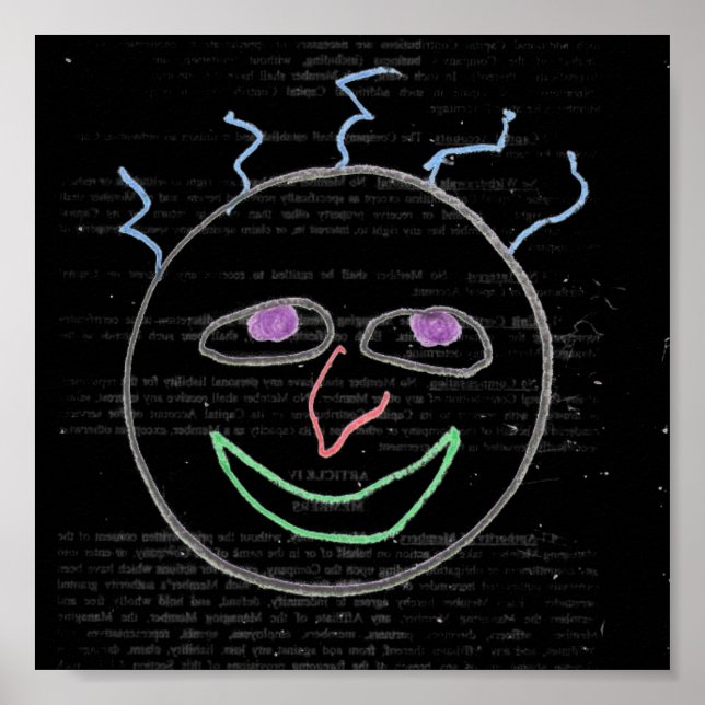 Engraçado Faces Poster (Frente)