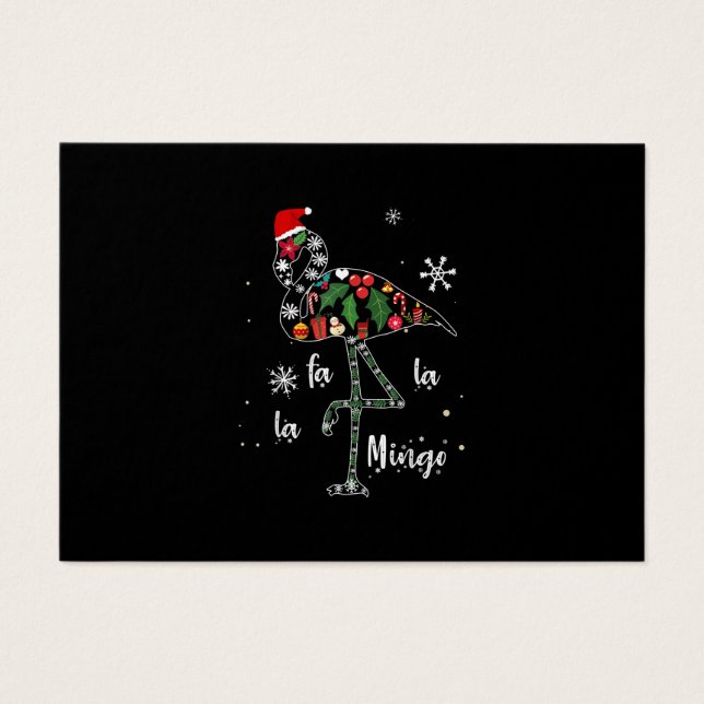 Engraçado Flamingo Natal Xmas (Frente)