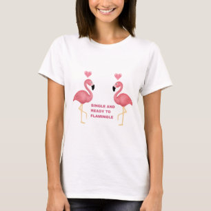 Engraçado Flamingo T-Shirt - "Estou tentando ser i