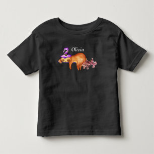 Engraçado Flying Sloth Witch Toddler T-shirt