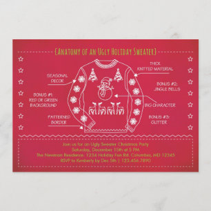 Engraçado Fodoroso Convite de Natal