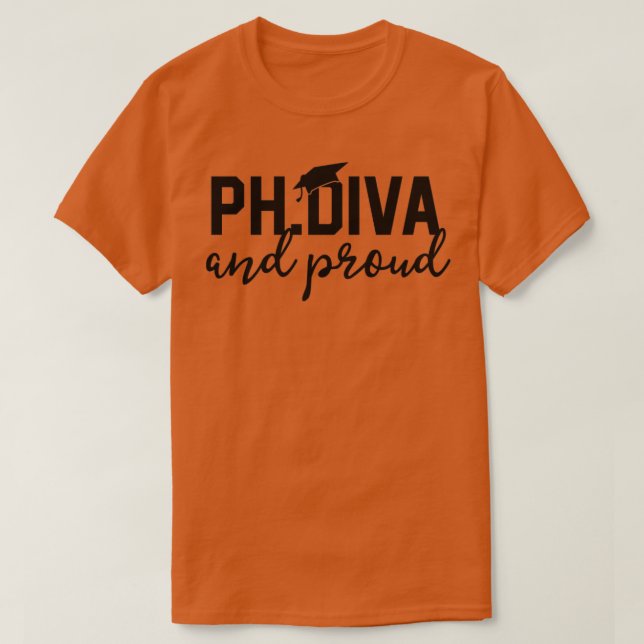 Engraçado Formando De PhD Dotado Camisetas PhD Div (Frente do Design)