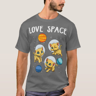 Engraçado Gato-Fantoche Planetas Premium T-Shirt