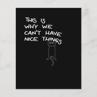 Engraçado Gato Negro Dizendo | Presente bonito | S