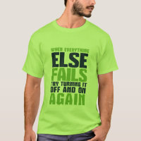 Engraçado Geek de computador e camiseta de humor d