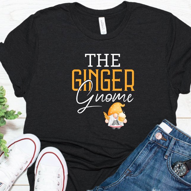 Engraçado Ginger Gnomer Beer Camisa de Natal (Criador carregado)