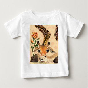 Engraçado Giraffe Baby T-Shirt