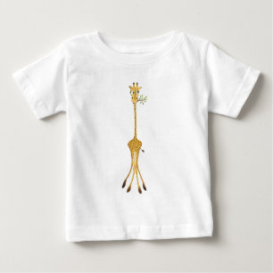 Engraçado Giraffe Baby T-Shirt