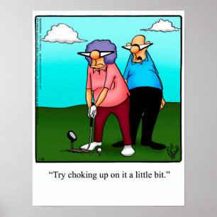 Engraçado Golf Humor Poster Gift