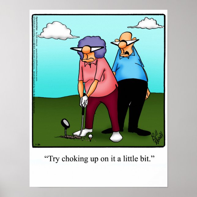 Engraçado Golf Humor Poster Gift (Frente)
