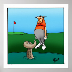 Engraçado Golf Humor Poster Gift