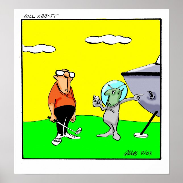 Engraçado Golf Humor Poster Gift (Frente)