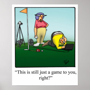 Engraçado Golf Humor Poster Gift