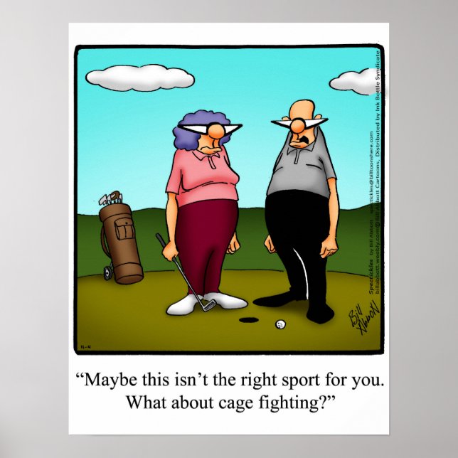Engraçado Golf Humor Poster Gift (Frente)
