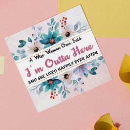 Engraçado Humorístico Deixando Cartões para Colega