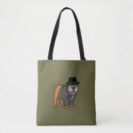 Engraçado Inglês Buldodetetive Tote Bag