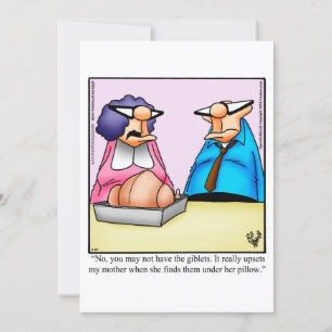 Engraçado Janto de Ação de Graças Convite