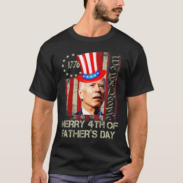Engraçado Joe Biden Feliz 4º Camisas Dias de os pa (Frente)