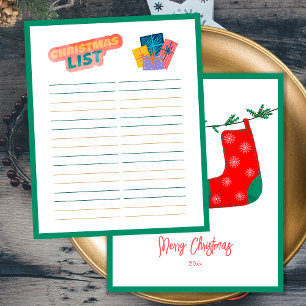 Engraçado Jogo de Natal Lista de Natal de Papais n