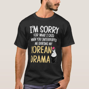 Engraçado Kdrama Camisa Engraçado Drama Coreano De