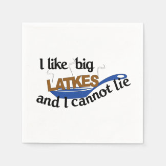 Engraçado latente judeu Hanukkah guardanapos