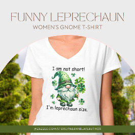 Engraçado Leprechaun Gnomo T-Shirt