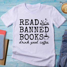Engraçado Ler Livros Banidos Bebem Boa Camisa De C