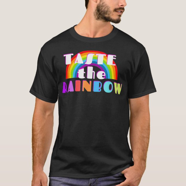 Engraçado LGBTQ Prove A Camisa Gráfica Arco-Íris (Frente)