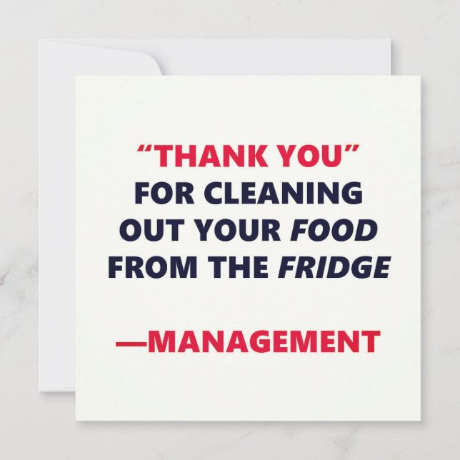 Engraçado Limpar Engraçado Obrigado Humor Do Escri (Frente)