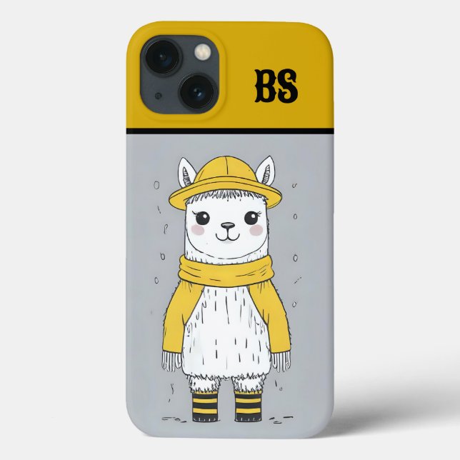 Engraçado Llama em Raízes de Chuva - Humor de Prai (Verso)