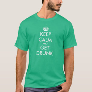 Engraçado mantenha o t-shirt calmo para manter