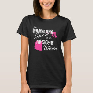 Engraçado Maryland camisa apenas uma garota de Mar