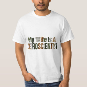 Engraçado Minha esposa é uma camisa neurocientista