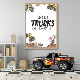 Engraçado Monster Trucks Poster