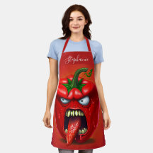 Engraçado Monstro Red Bell Pepper Rocker