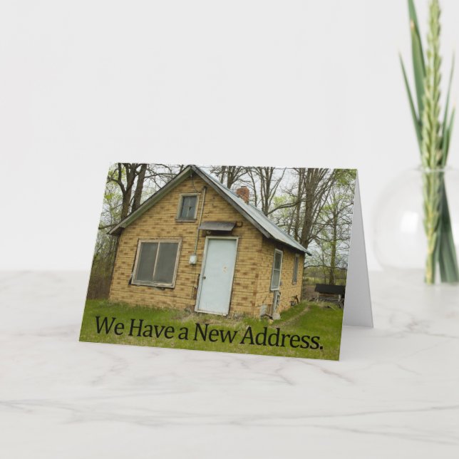 Engraçado mudança de cartão de endereço (Frente)