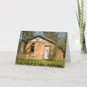 Engraçado mudança de cartão de endereço