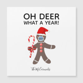 Engraçado Natal 2021 Face Mask Gingerpão Nome