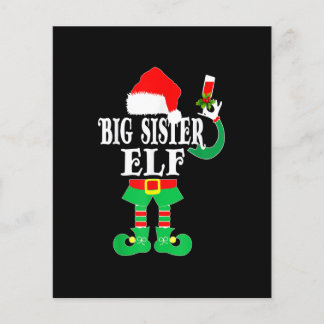 Engraçado Natal Irmã Grande ELF Xmas Pajama Matchi