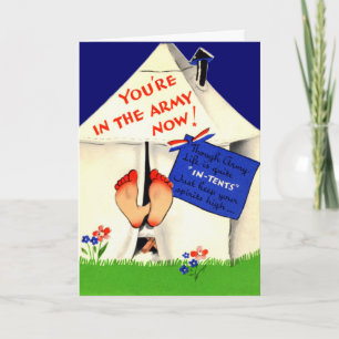 Engraçado no Cartão do Exército Agora