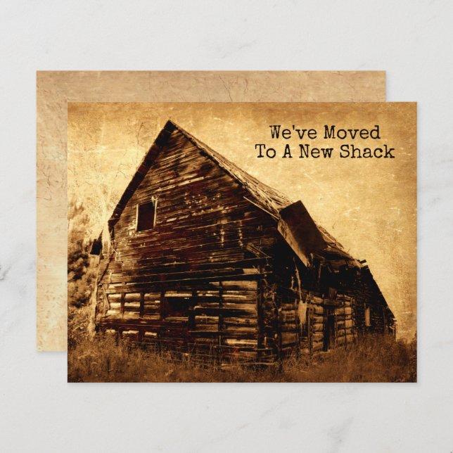 Engraçado Orçamento Velho Shack Movendo Novo Ender (Frente/Verso)