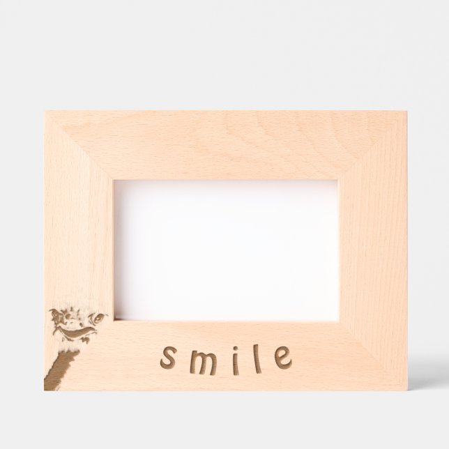 Engraçado Ostrich Encheu Frames - Texto Personaliz (Front)