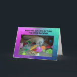 Engraçado Ouro de Cartão de Aniversário com Brinqu<br><div class="desc">Cevada,  o Ouro Retriever não gosta de compartilhar seus brinquedos. Espero que seu especial seja feliz com um cartão bonito!

Vendido por Barley Cards,  feito com modelos de resgate de animais. 25% dos lucros vão para salvamentos de animais.</div>