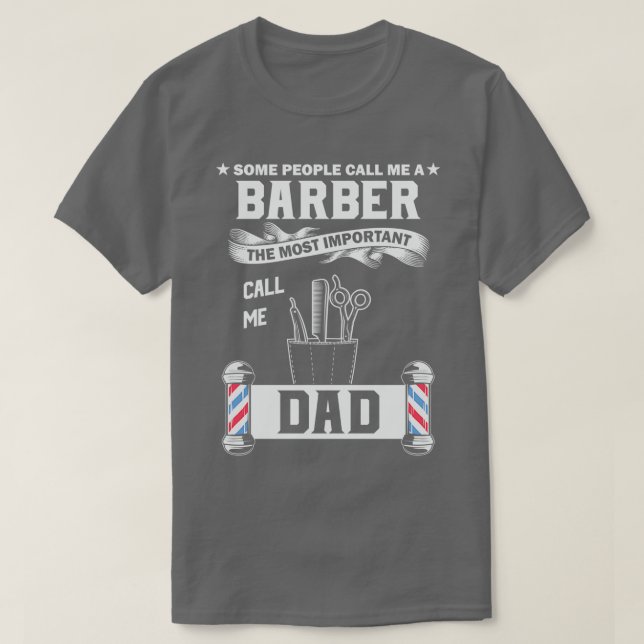 Engraçado Pai Barber Camisa Engraçado (Frente do Design)