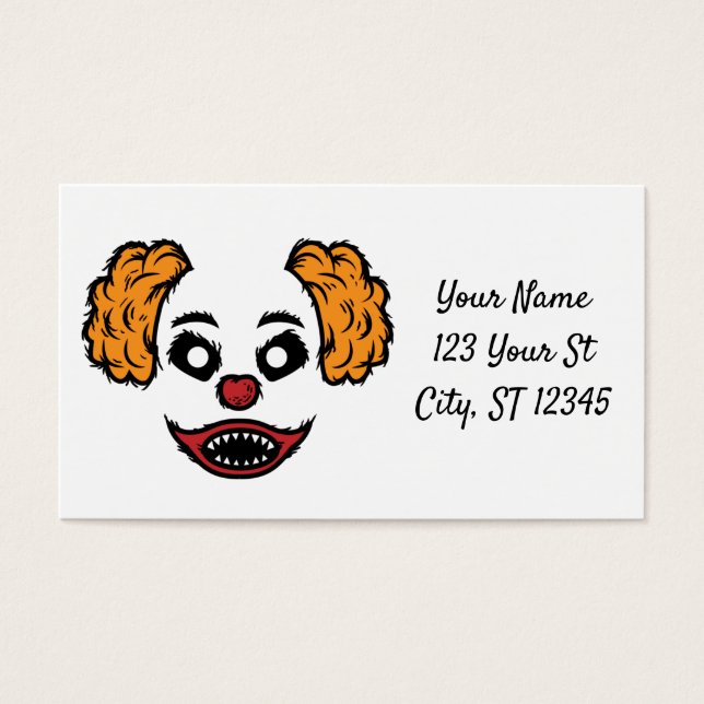 Engraçado Palhaço Encarado Thunder_Cove (Frente)