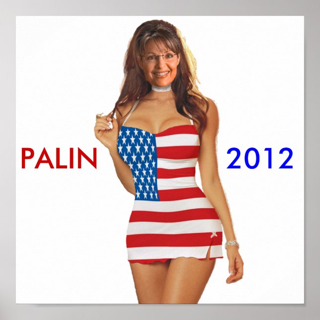Engraçado Palin 2012 Poster (t shirts 2012) (Frente)