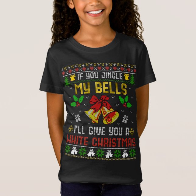 Engraçado Papais noeis de suéter de Natal sujo (Frente)