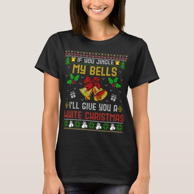 Engraçado Papais noeis de suéter de Natal sujo (Frente)