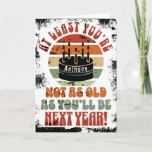 Engraçado, pelo menos você não está... Cartão Come